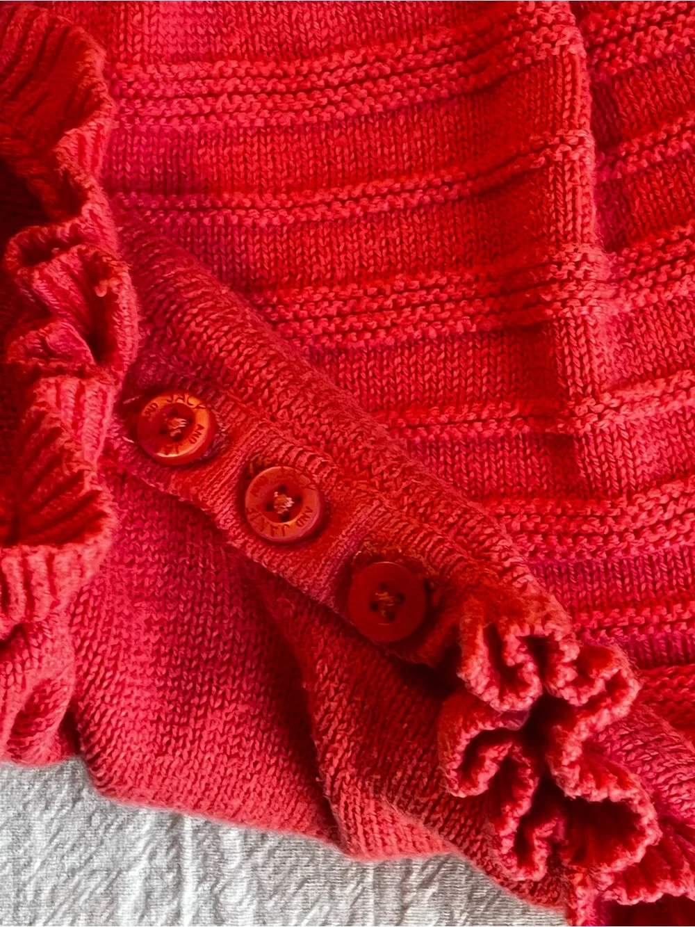 Janie and Jack Pink Cotton Eyelet Knit Bubble Romper Straps Girls 3-6mo